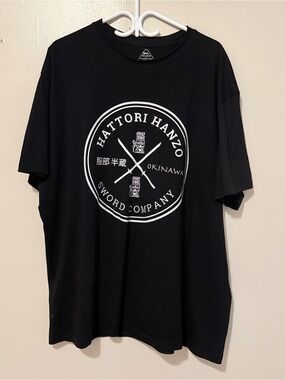 Black Graphic Crewneck T-Shirt